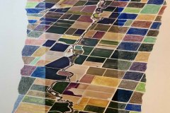 Landscaper, Collage auf Leinwand, 70x85, 2019