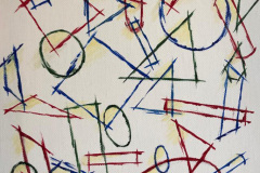 variable Formen, Acryl auf Leinwand, 25x30, 2019